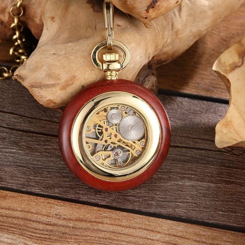 Vue 4 — Montre à Gousset Bois