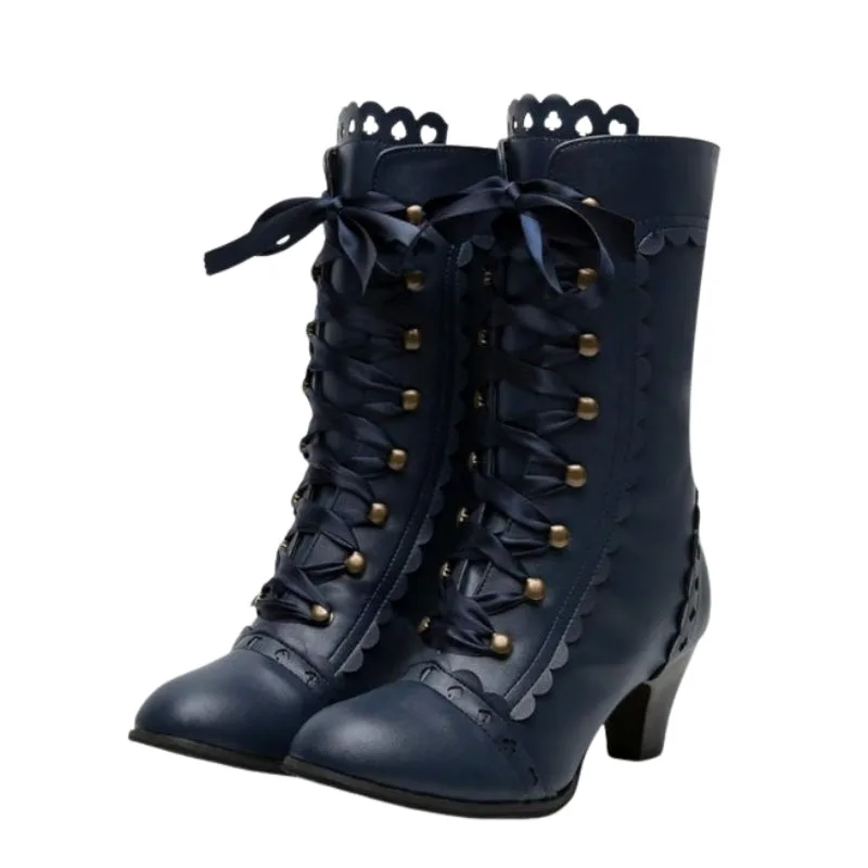 Bottines Steampunk Victoriennes à Lacets Bottines Steampunk Victoriennes à Lacets
