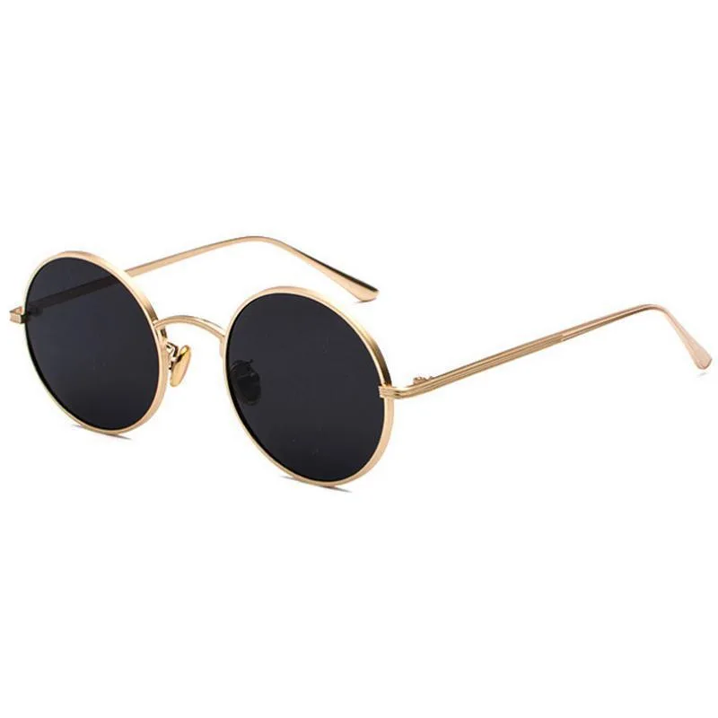 Vue 3 — Lunettes de Soleil Steampunk Vintages Rondes
