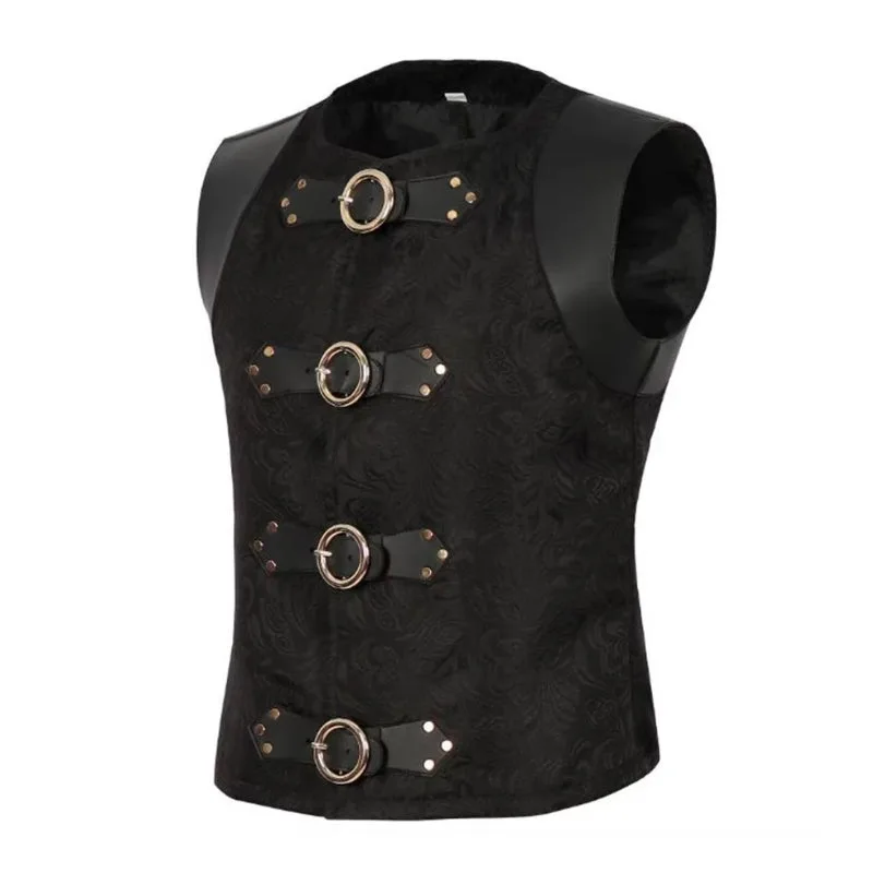 Vue 2 — Corset Gilet Steampunk Rétro
