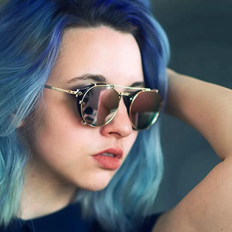 Vue 2 — Lunettes de Soleil Steampunk Aristocrate