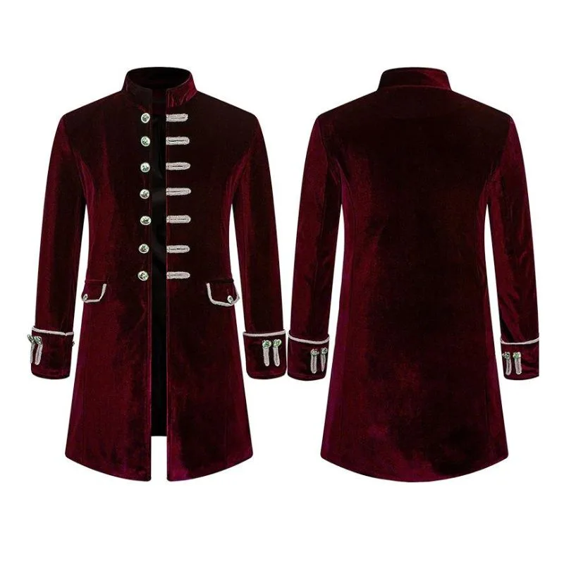 Vue 7 — Veste Steampunk Gothique Longue