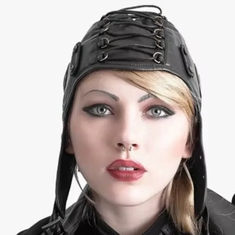 Vue 2 — Chapeau Steampunk Aviateur