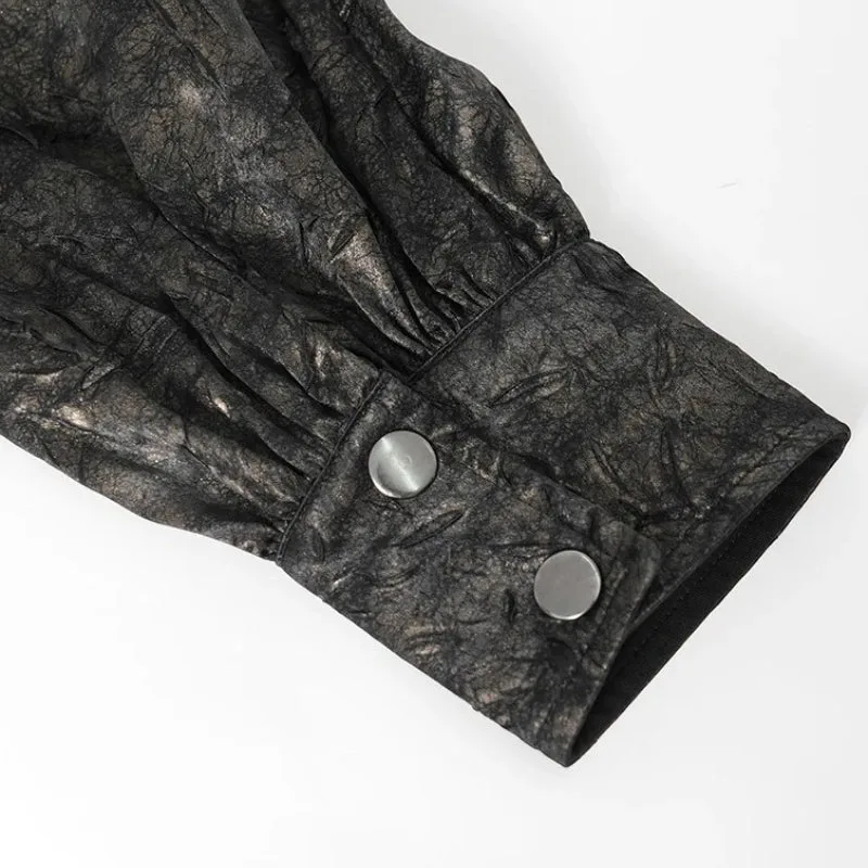 Vue 4 — Chemise Steampunk Marron