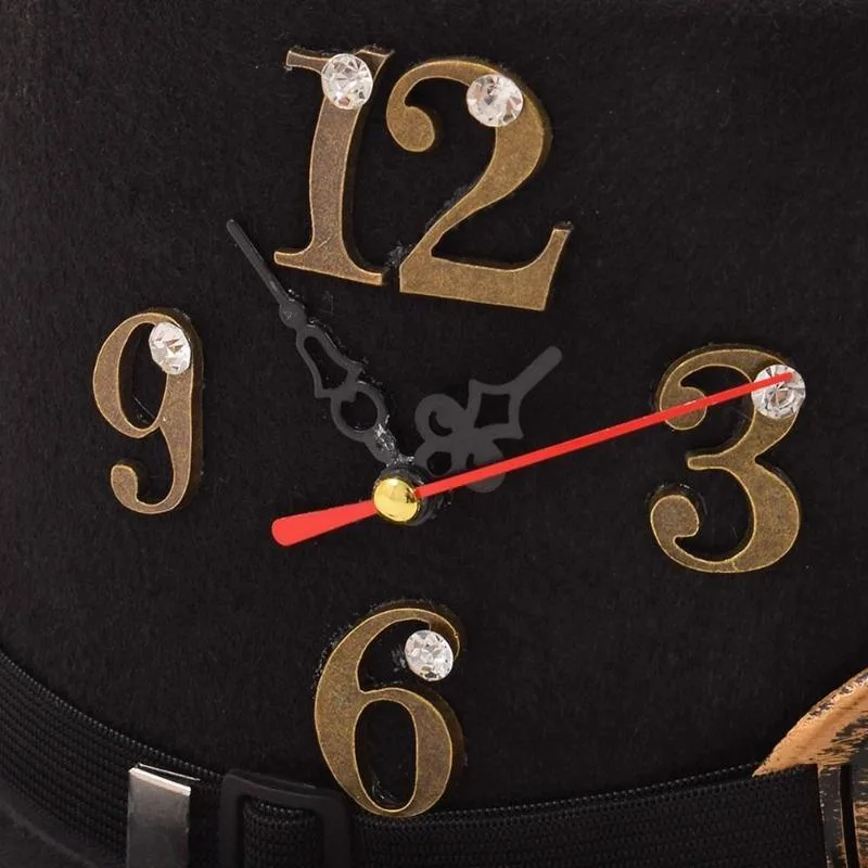 Vue 5 — Chapeau Steampunk Avec Plume