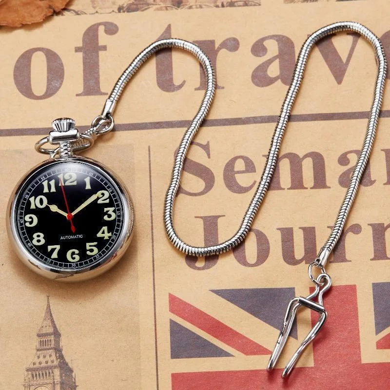 Vue 3 — Montre à Gousset Steampunk Avec Chiffres Arabes