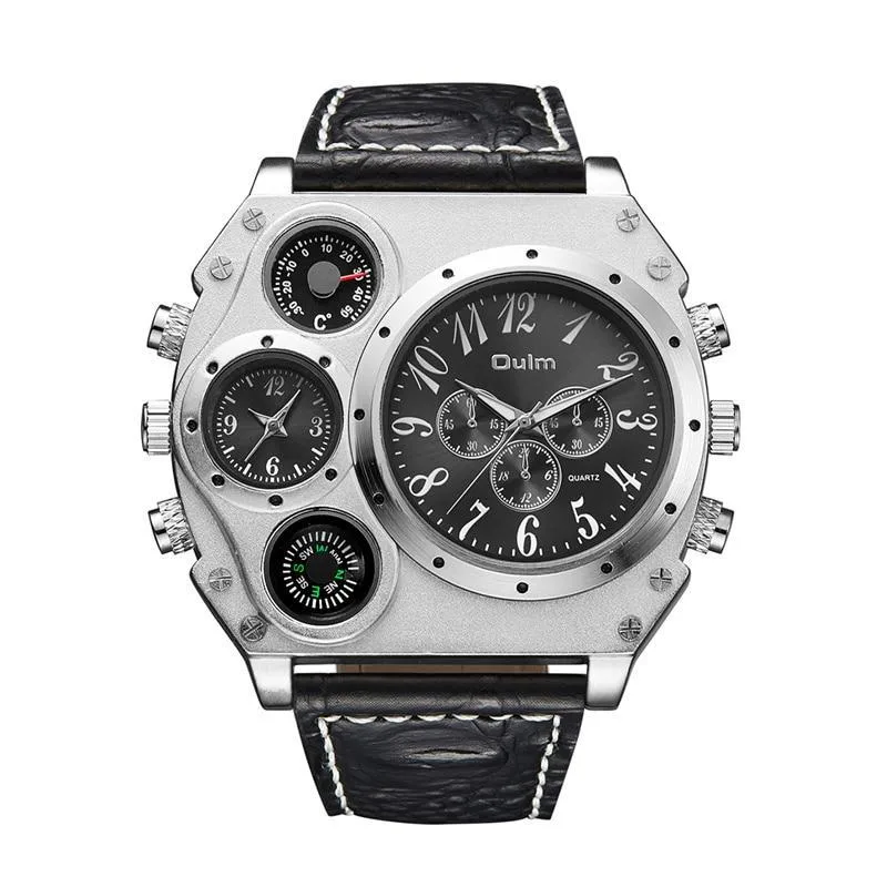Vue 2 — Montre Steampunk Boussole Homme