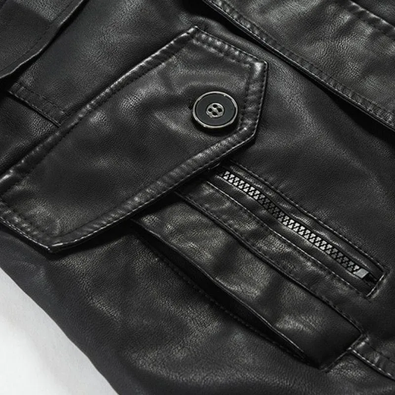 Vue 5 — Veste Steampunk Homme en PU