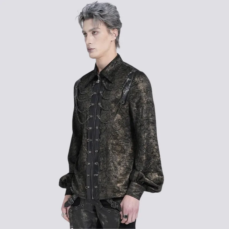Vue 5 — Chemise Steampunk Marron