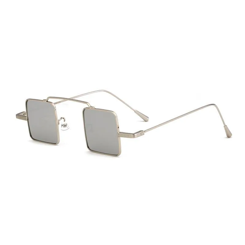 Vue 5 — Lunettes de Soleil Steampunk Carrées Vintage