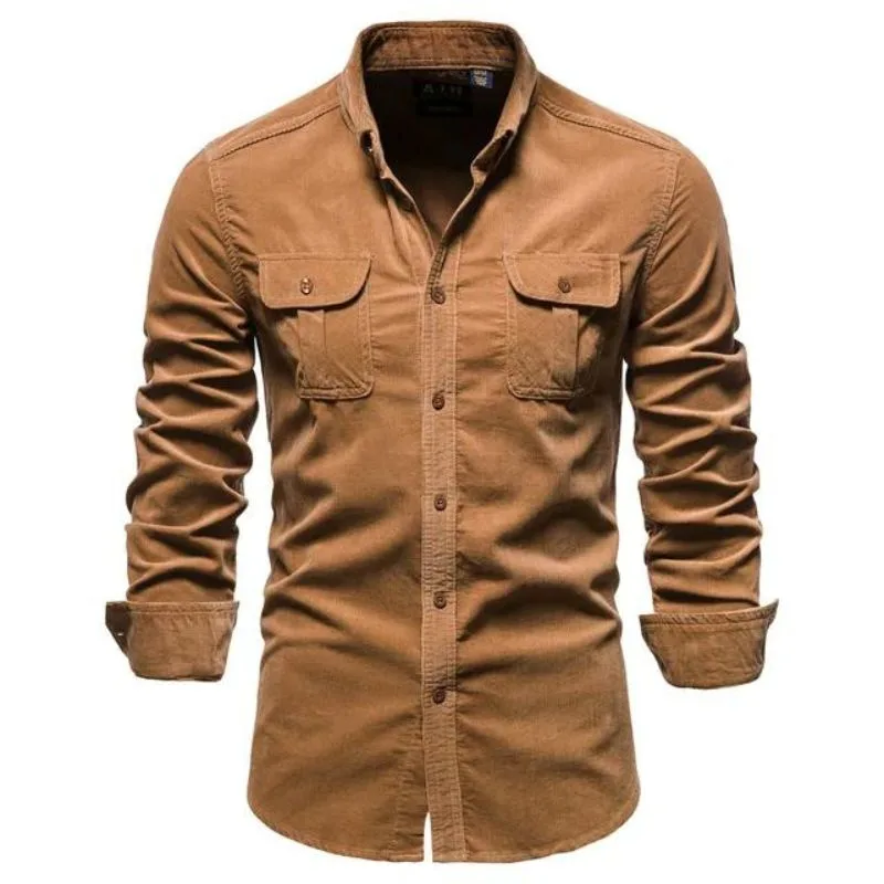 Vue 3 — Chemise Velours Côtelé Homme