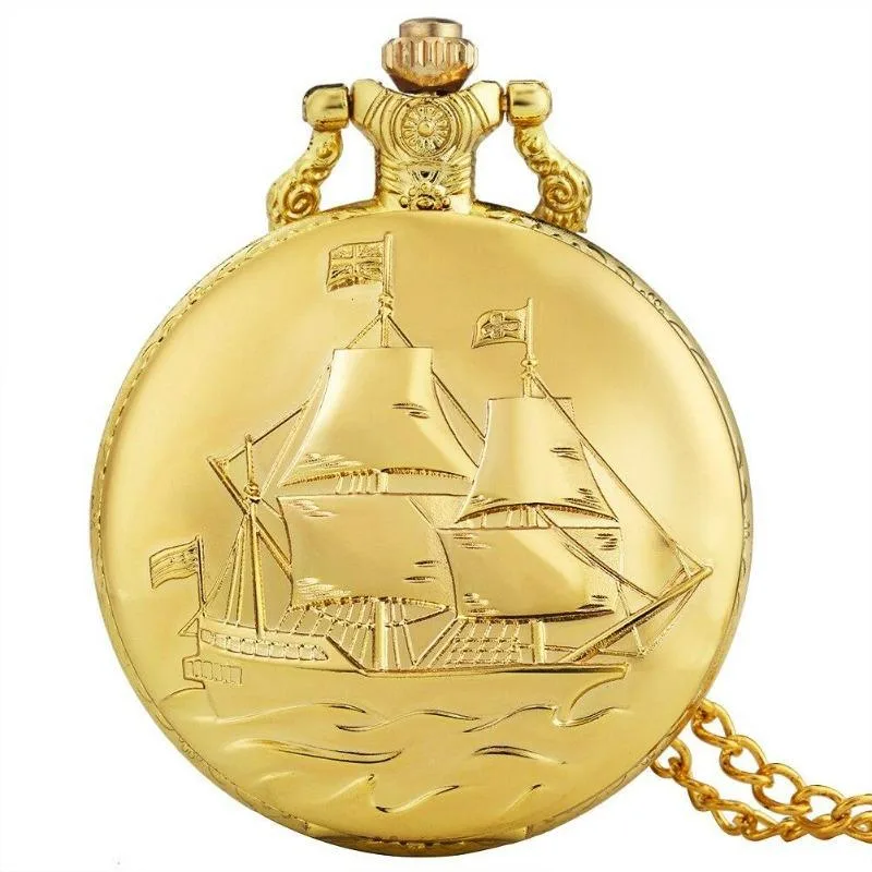 Montre à Gousset Steampunk Bateau