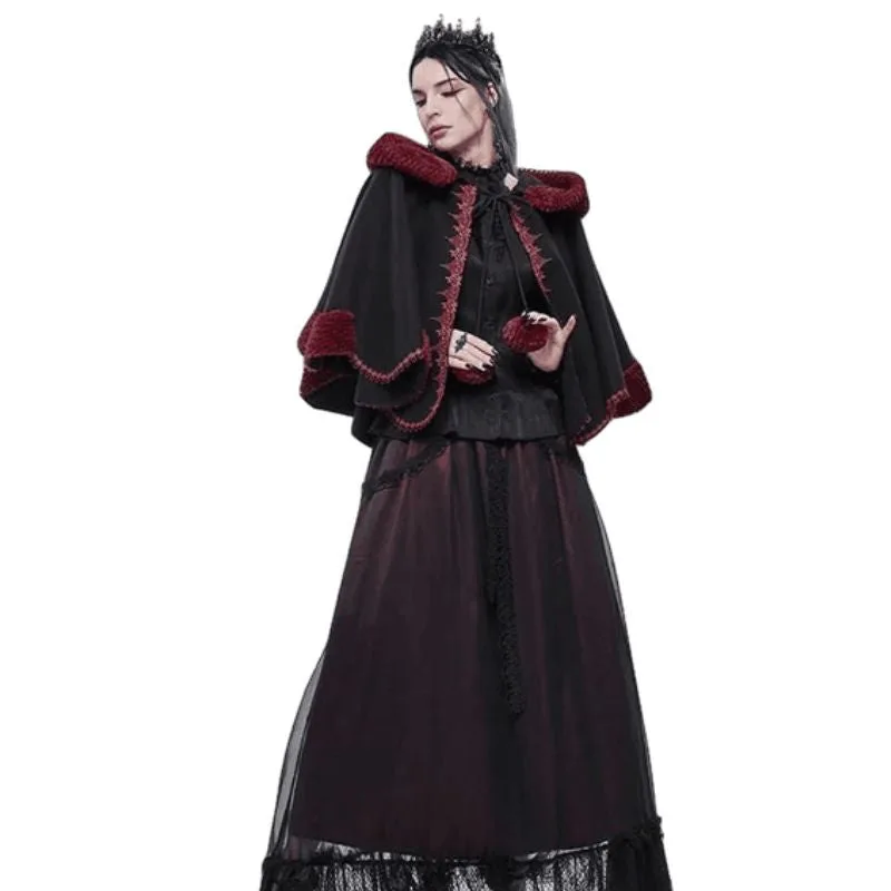 Vue 4 — Petite Cape Femme Style Victorien