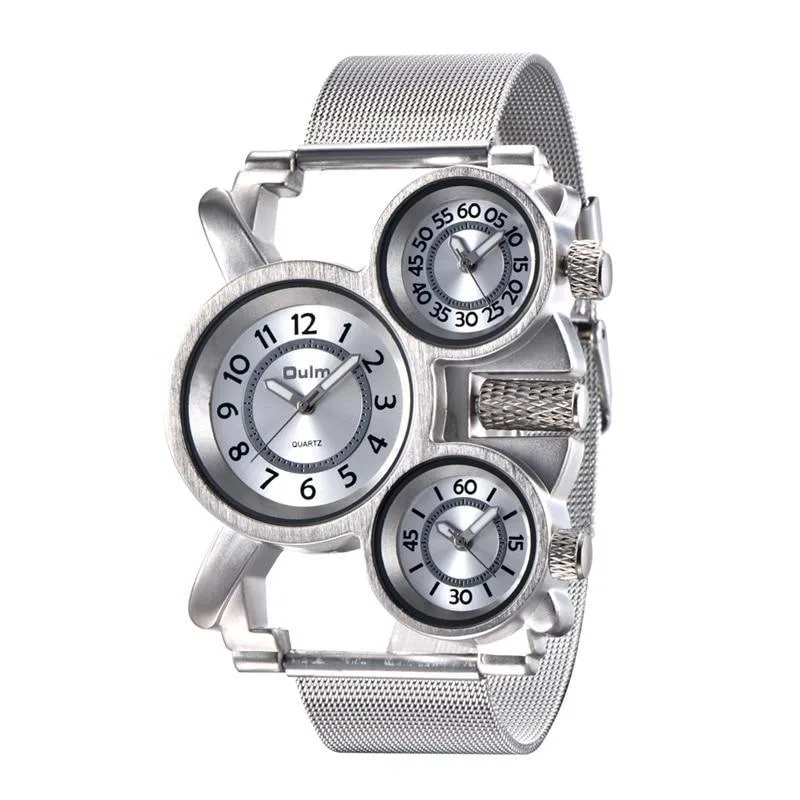 Vue 4 — Montre Steampunk 3 Cadrans Homme