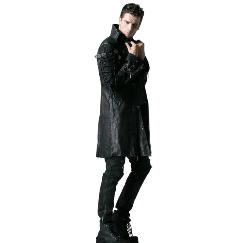 Vue 3 — Manteau Steampunk Gothique Long