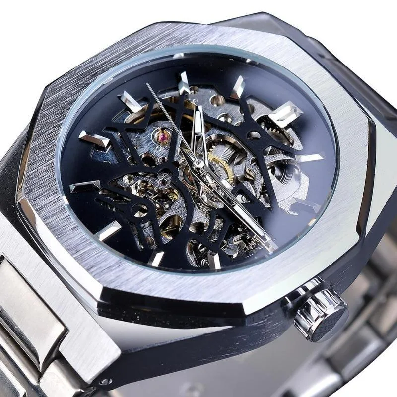 Montre Steampunk Cadran Hexagonal Montre Steampunk Cadran Hexagonal