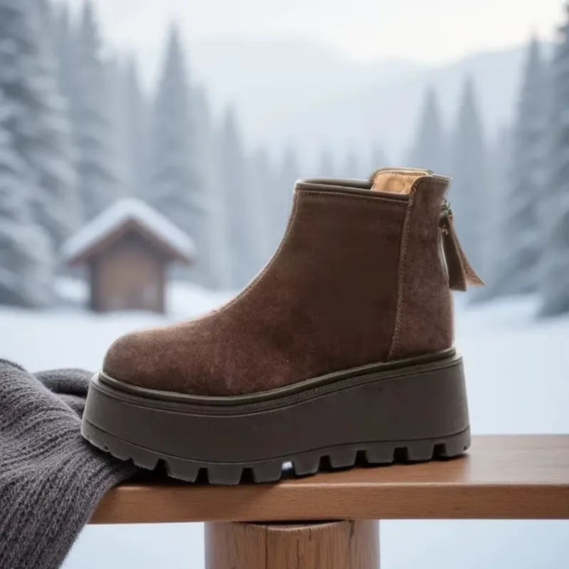 Vue 4 — Bottines Chelsea en Daim