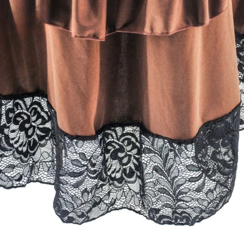 Vue 4 — Jupe Longue Style Steampunk