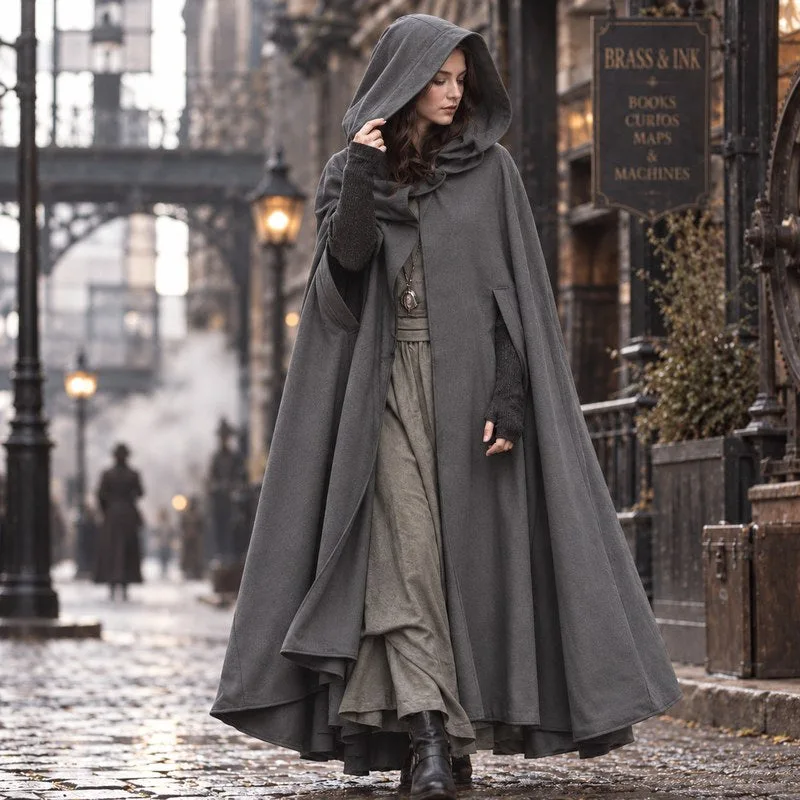 Vue 5 — Manteau Cape Vintage