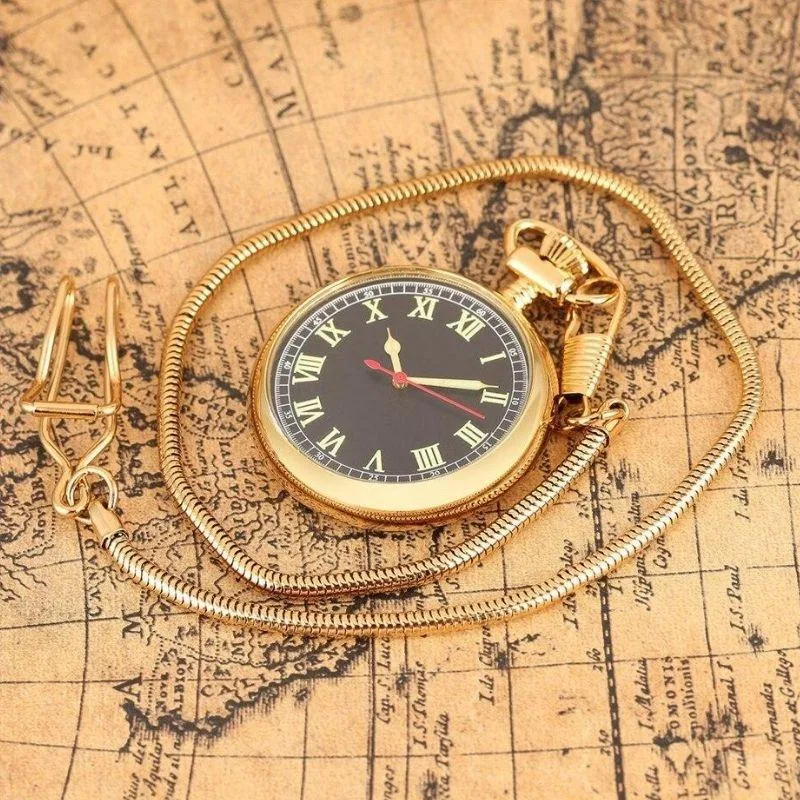 Vue 3 — Montre de Poche Steampunk Neuve